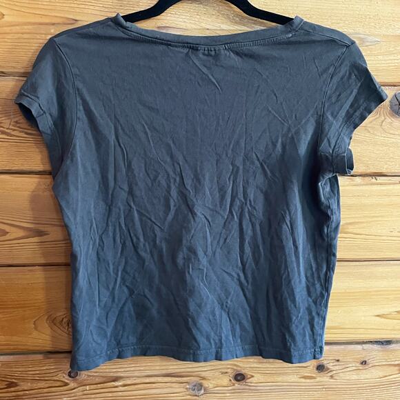 Cheap Monday Grey High Neck Classic T Shirt Size: XS - Picture 4 of 6